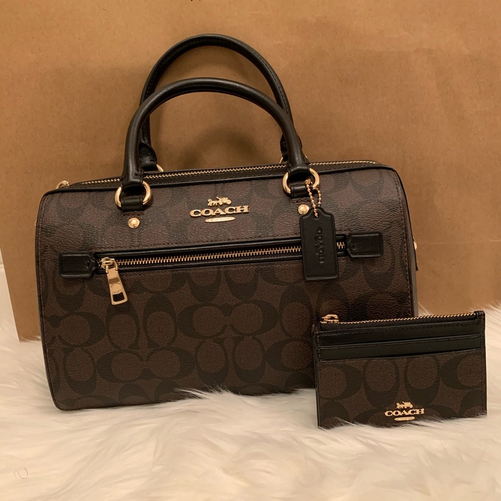 💕 NEW💕NWT COACH SATCHEL + MINI ID POUCH